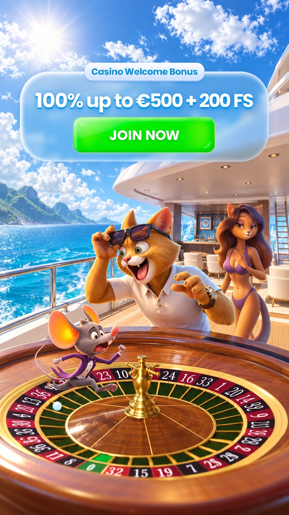 Vorschau der Affiliate-Landingpage für Cazimbo Casino